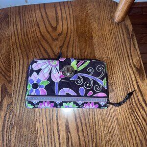 Vera Bradley wallet in Purple Punch
